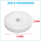 3 PCS Motion Sensor LED Night Light Battery Powered Indoor Closet Wall Cabinet