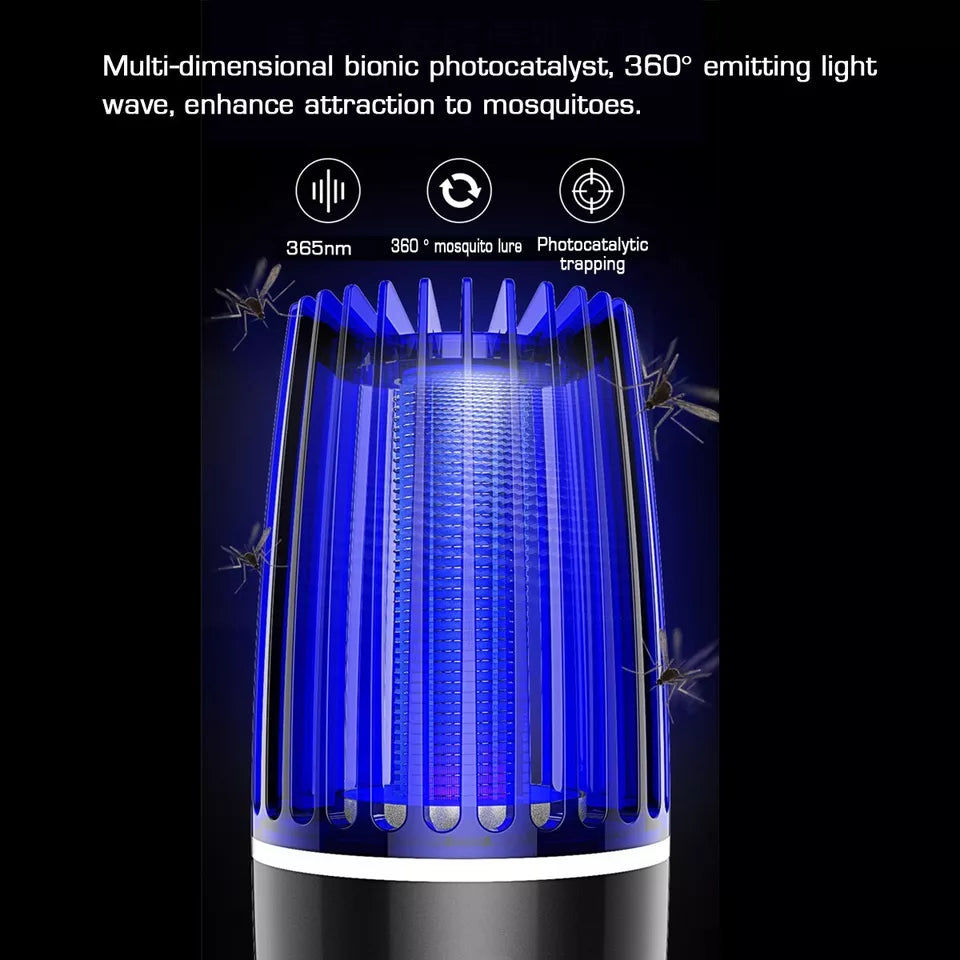 CAL-HAWK USB Electric Shock Mosquito Killer LED UV Pest Control Lamp Bug Zapper Fly Trap