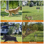 Solar Ultrasonic Animal Repeller Sensor Deer Raccoon Squirrel Garden Repellent