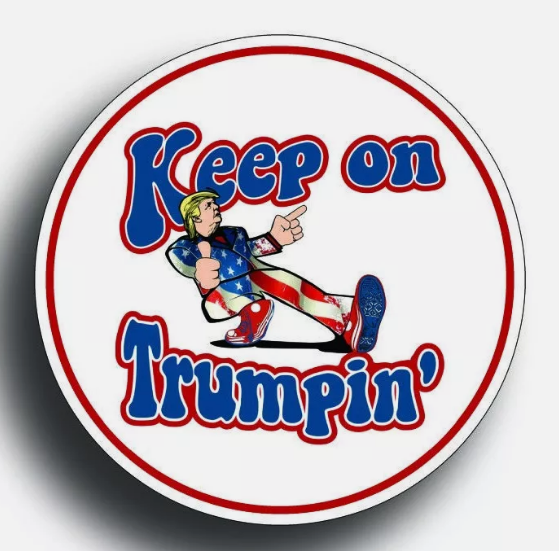 4 Pack Mini Keep Trumpin Sticker Decal Donald Trump Hard Hat Pack President USA